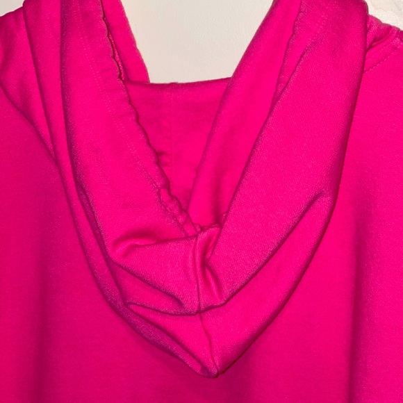 Garage Pink Cropped Zip Up Hoodie - Picture 3 of 5